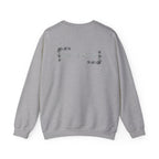 Korean Merry Christmas Sweatshirt | Hangul Initials Front & Back Print | Holly & Snowflake Crewneck | Minimal K-Culture Holiday Gift