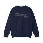 Korean Merry Christmas Sweatshirt | Hangul Initials Front & Back Print | Holly & Snowflake Crewneck | Minimal K-Culture Holiday Gift