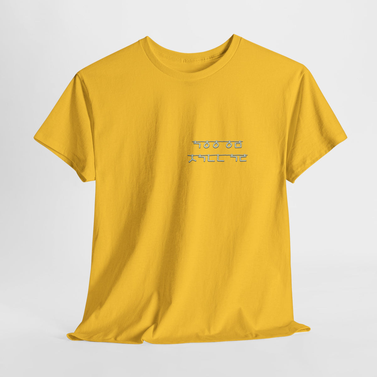 Korean Phrase Tee "When Autumn Comes I Think of You" | Fairy Light Lettering | Sage Green Graphic | Unisex Fall Shirt | Korean Phrase Script Tee | White T‑Shirt with Silver Hangul Text