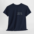 Korean Phrase Tee "When Autumn Comes I Think of You" | Fairy Light Lettering | Sage Green Graphic | Unisex Fall Shirt | Korean Phrase Script Tee | White T‑Shirt with Silver Hangul Text