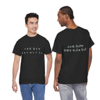 Meaningful Korean Phrase Tee | Reunion Quote Shirt | Sparkle Star Accent Graphic | Sage Green Text | Korean Phrase | Minimal Hangul Script