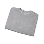 Korean Merry Christmas Sweatshirt | Hangul Initials Front & Back Print | Holly & Snowflake Crewneck | Minimal K-Culture Holiday Gift