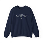 Korean Merry Christmas Sweatshirt | Hangul Initials Front & Back Print | Holly & Snowflake Crewneck | Minimal K-Culture Holiday Gift