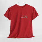 Korean Phrase Tee "When Autumn Comes I Think of You" | Fairy Light Lettering | Sage Green Graphic | Unisex Fall Shirt | Korean Phrase Script Tee | White T‑Shirt with Silver Hangul Text