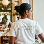 Meaningful Korean Phrase Tee | Reunion Quote Shirt | Sparkle Star Accent Graphic | Sage Green Text | Korean Phrase | Minimal Hangul Script
