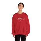 Korean Merry Christmas Sweatshirt | Hangul Initials Front & Back Print | Holly & Snowflake Crewneck | Minimal K-Culture Holiday Gift
