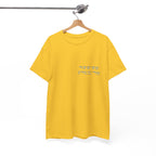 Korean Phrase Tee "When Autumn Comes I Think of You" | Fairy Light Lettering | Sage Green Graphic | Unisex Fall Shirt | Korean Phrase Script Tee | White T‑Shirt with Silver Hangul Text