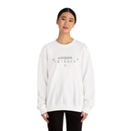 Korean Merry Christmas Sweatshirt | Hangul Initials Front & Back Print | Holly & Snowflake Crewneck | Minimal K-Culture Holiday Gift