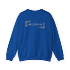 Korean Merry Christmas Sweatshirt | Hangul Initials Front & Back Print | Holly & Snowflake Crewneck | Minimal K-Culture Holiday Gift