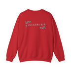 Korean Merry Christmas Sweatshirt | Hangul Initials Front & Back Print | Holly & Snowflake Crewneck | Minimal K-Culture Holiday Gift