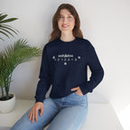 Korean Merry Christmas Sweatshirt | Hangul Initials Front & Back Print | Holly & Snowflake Crewneck | Minimal K-Culture Holiday Gift