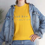 Meaningful Korean Phrase Tee | Reunion Quote Shirt | Sparkle Star Accent Graphic | Sage Green Text | Korean Phrase | Minimal Hangul Script