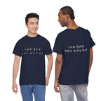 Meaningful Korean Phrase Tee | Reunion Quote Shirt | Sparkle Star Accent Graphic | Sage Green Text | Korean Phrase | Minimal Hangul Script