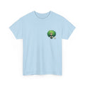 Cute Chibi Character T-Shirt | Big Green Hair Girl with Cat | Kawaii Anime Art Tee | Unisex | Green Curly Hair Girl Tee | Cute Cartoon Girl