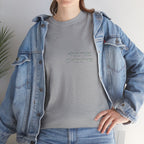 Korean Phrase Tee "When Autumn Comes I Think of You" | Fairy Light Lettering | Sage Green Graphic | Unisex Fall Shirt | Korean Phrase Script Tee | White T‑Shirt with Silver Hangul Text
