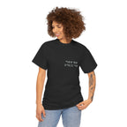 Korean Phrase Tee "When Autumn Comes I Think of You" | Fairy Light Lettering | Sage Green Graphic | Unisex Fall Shirt | Korean Phrase Script Tee | White T‑Shirt with Silver Hangul Text