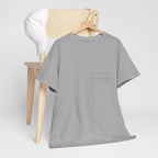 Korean Phrase Tee "When Autumn Comes I Think of You" | Fairy Light Lettering | Sage Green Graphic | Unisex Fall Shirt | Korean Phrase Script Tee | White T‑Shirt with Silver Hangul Text