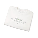 Korean Merry Christmas Sweatshirt | Hangul Initials Front & Back Print | Holly & Snowflake Crewneck | Minimal K-Culture Holiday Gift