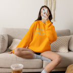 Korean Autumn Quote | "Gaeul-i Omyeon" Fairy Light Text | Sentimental Hangul Graphic | Unisex Fall Shirt | Korean Phrase Sweatshirt | Minimal Hangul Script Crewneck