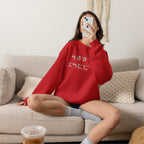 Korean Autumn Quote | "Gaeul-i Omyeon" Fairy Light Text | Sentimental Hangul Graphic | Unisex Fall Shirt | Korean Phrase Sweatshirt | Minimal Hangul Script Crewneck