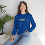 Korean Merry Christmas Sweatshirt | Hangul Initials Front & Back Print | Holly & Snowflake Crewneck | Minimal K-Culture Holiday Gift