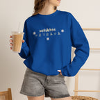 Korean Merry Christmas Sweatshirt | Hangul Initials Front & Back Print | Holly & Snowflake Crewneck | Minimal K-Culture Holiday Gift