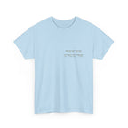Korean Phrase Tee "When Autumn Comes I Think of You" | Fairy Light Lettering | Sage Green Graphic | Unisex Fall Shirt | Korean Phrase Script Tee | White T‑Shirt with Silver Hangul Text